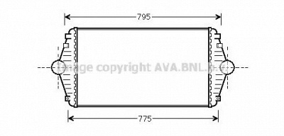 AVA QUALITY COOLING cn4086 -  Интеркулер
